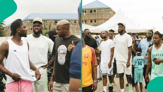 Osimhen and Arokodare spotted in Ajegunle for Ndidi’s charity outreach, video