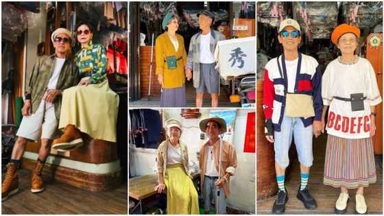 Old couple wear the clothes people forget in their shop, model them to become big fashion stars
