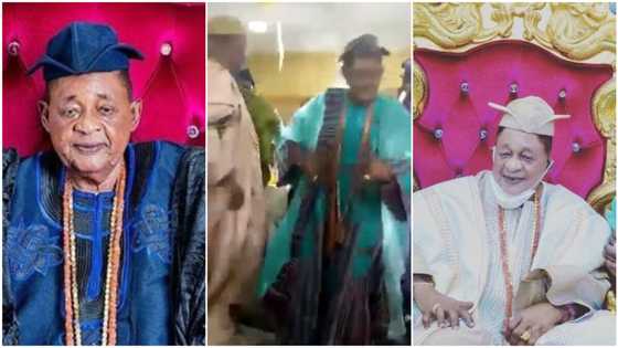 Alaafin of Oyo dances with royal vibes, amazes many people with his moves in video