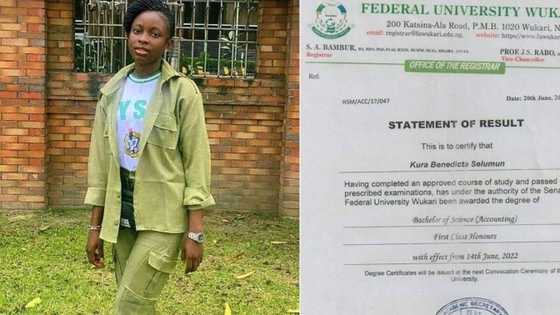 "No job": First-class graduate of accounting displays her result, seeks employment
