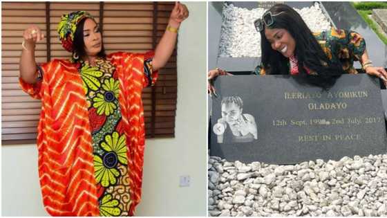 "You melt my heart always": Remi Surutu says to Iyabo Ojo after she visited her daughter's grave
