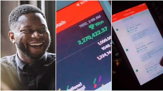 Nigerian man wins N2.2 million in sports bet after playing with just N1k, video of his excitement goes viral