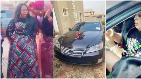 Actress Toyin Tomato gets emotional as children plan with friend to surprise her with new car on 60th birthday