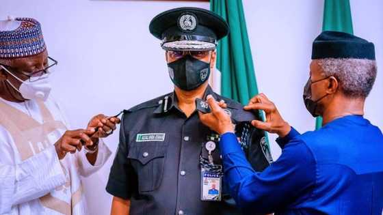 BREAKING: Osinbajo decorates new acting IGP Usman Alkali Baba, photos emerge