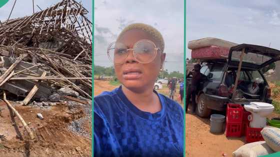 “Everything is gone”: Actress Evan Okoro breaks down as Delta government demolishes her house