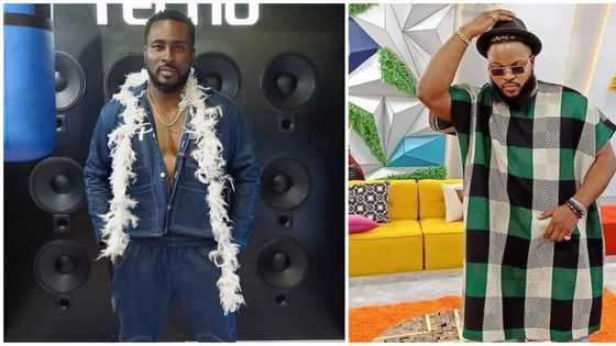 BBNaija: Video counters Pere's claim about Whitemoney trying to snub him on first day in the house