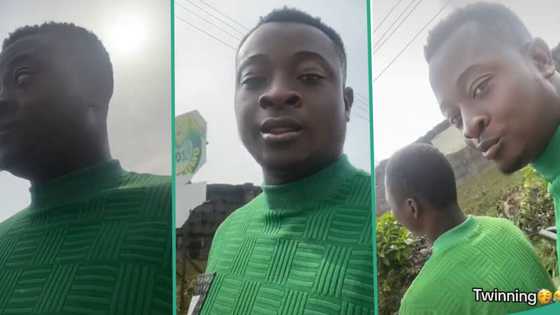 "You people look like twins": Man who stopped Okada rider discovers they are wearing the same outfit