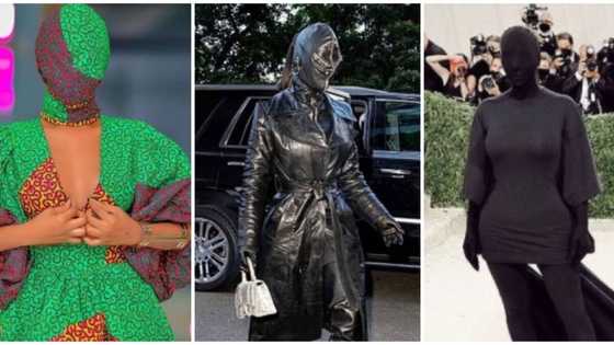 Lady rocking Kim Kardashian-inspired outfit sparks mixed reactions among Nigerians