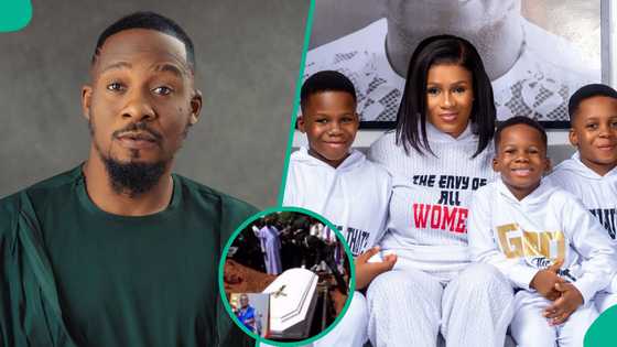 Junior Pope: Teary clip of actor's son screaming 'no' as his corpse is buried resurfaces