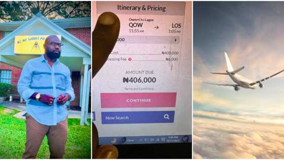 "Owerri to Lagos N406k": Nigerian man cries out over new flight ticket price, shares the figure