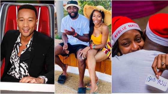 Singer John Legend congratulates BBNaija couple Gedoni and Khafi on their engagement after cute video of them surfaced online