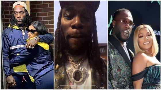 Burna Boy flaunts expensive neck piece his 'wife' Steflon Don got him