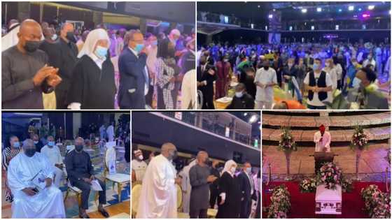 TB Joshua's burial ceremony in Lagos: Photos, video show the VIPs present