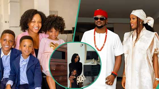 Paul Okoye’s kids share heartwarming first Christmas with baby sister, netizens share observations