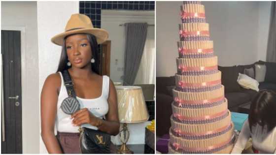 Reactions as Saskay’s fans give her one of the tallest money towers and 30 boxes filled with beautiful gifts