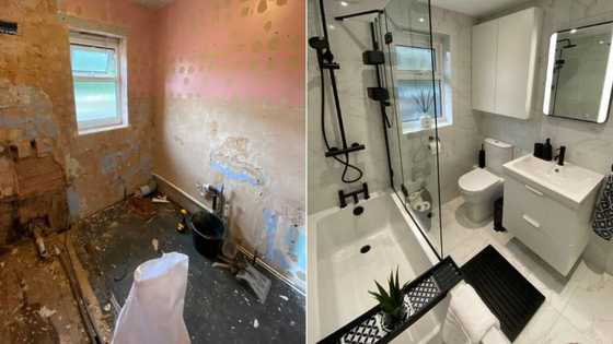 Young man renovates his mum's old bathroom into something that is usually seen in 5-star hotels, many gush