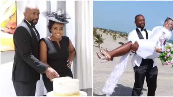 "We are legal": Mr Ibu's daughter Jasmine shares adorable video as she holds court wedding with husband