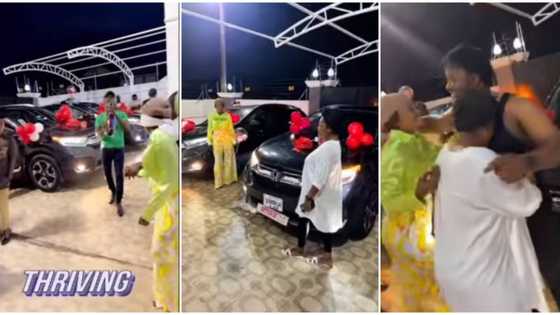 "Chubby and slim, nice": Loving man wows his 2 wives, gifts them new cars on the same day in cute video