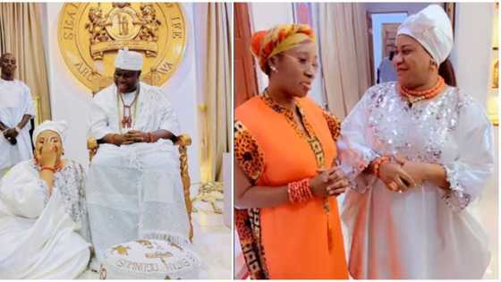 "Call me olosho, dirty, razz": Nkechi Blessing blasts trolls over Ooni visit, seen with monarch's queen