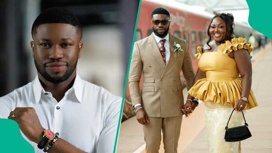 Stan Nze opens up on marriage content with wife, makes bold confession about Bimbo Akintola