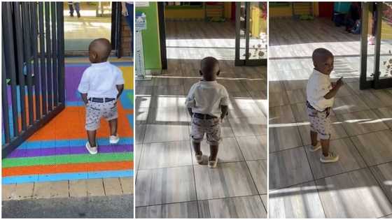 "Minister of education": Kid steps into class with swag & confidence on his first day of school, video trends