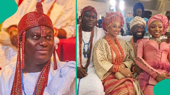 Ooni wins hearts at Queen Aderonke’s daughter’s traditional wedding for one special reason
