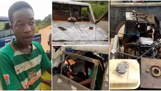 A cikin ‘yan watanni, ‘Dan shekara 18 ya kirkiri mota mai tafiya kamar ta Bature