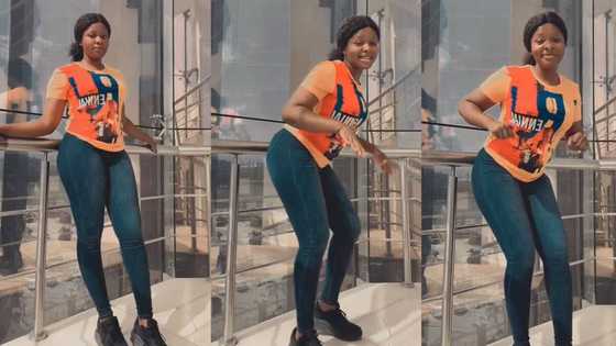 "She is my kind of woman": Lady with beautiful long legs dances in balcony, video goes viral on TikTok