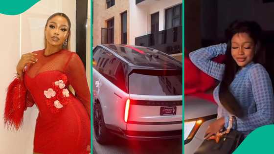 Uche Montana shows off another luxury ride amid debates about actress' expensive lifestyle