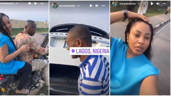 BBNaija’s Erica abandons Range Rover, jumps okada to beat Lagos traffic, video trends online