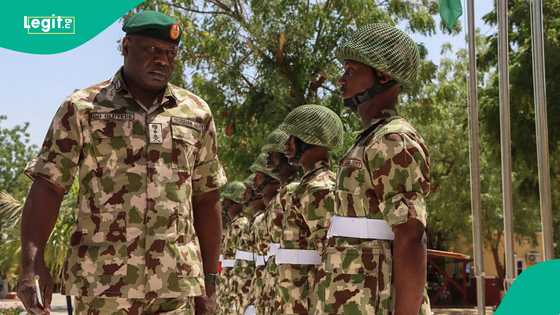 Details about military salary by ranks allegedly emerges from Nigerian wearing soldier uniform