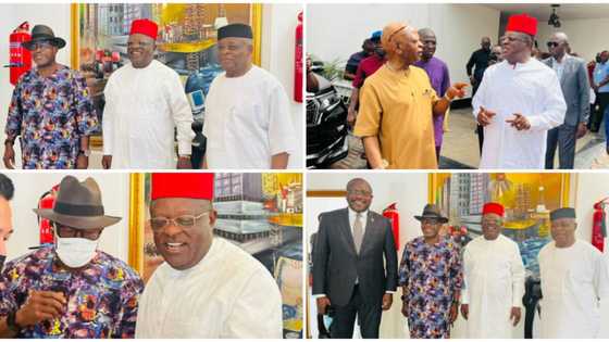 Presidency 2023: APC presidential hopeful meets former Senate president, others