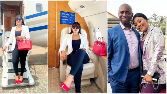 "Definition of Oga wife": Regina Daniels triggers reactions with moments of her on board a private jet