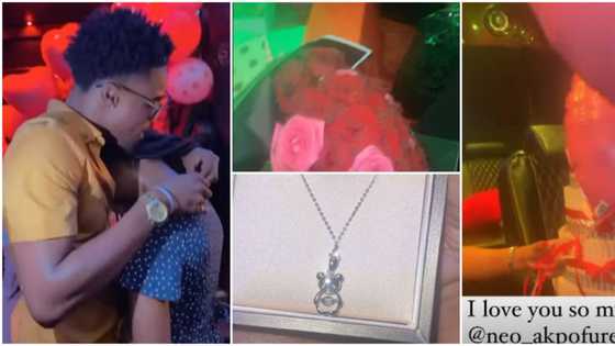 Neo surprises Vee with huge money cake, bouquet of flowers, and other beautiful gifts for 25th birthday