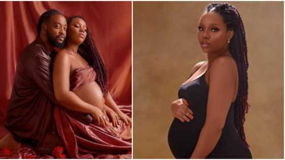 It's official: Bambam and Teddy A melt hearts as they almost lock lips in adorable maternity shoot photos