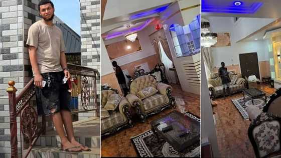 "Finer than Obi Cubana's house": Nigerian man erects classy mansion, video of interior stuns many