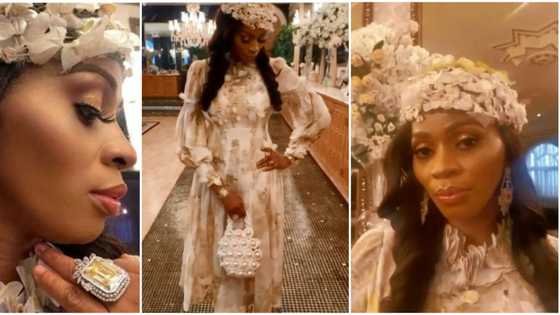 Billionaire wife Shade Okoya shows off stunning outfit, says fashion is part of daily life