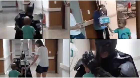 Heartwarming video of doctor dressed up like Batman to fulfill young patient's dream