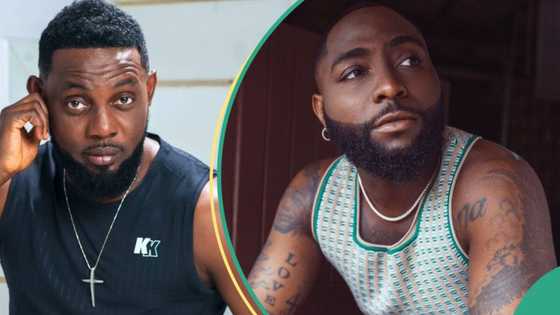 Davido reacts as AY Comedian apologises amid backlash over joke about singer at Warri show