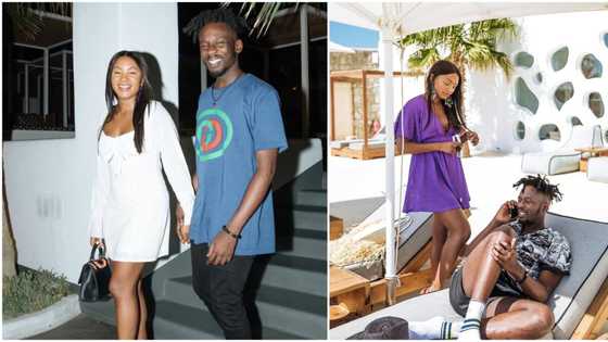 Mr Eazi steps out on the streets of Mykonos with stunning lover Temi Otedola (photo)