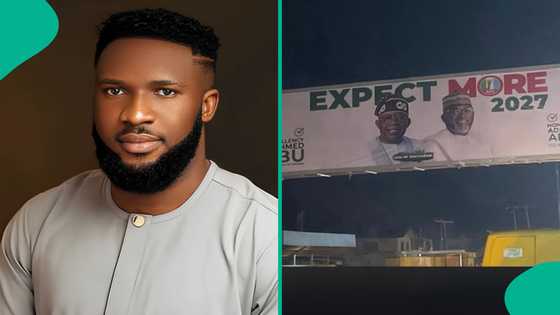 Popular gospel singer Ebuka Songs reacts to Tinubu's campaign billboard, what he said causes stir