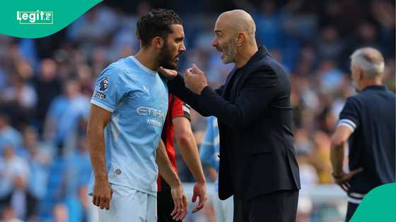 Enzo Maresca reacts as Rayan Cherki saves Man City against Bournemouth