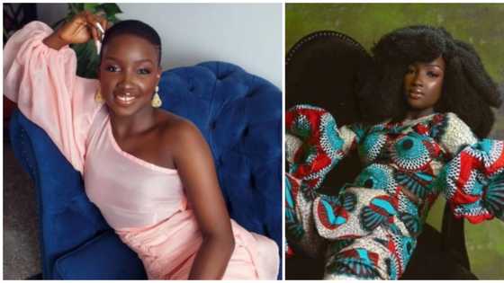 Black excellence: BBNaija star Saskay is a radiant beauty in two ankara outfits