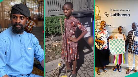 Tunde Onakoya fulfils promise, gives full university scholarship to girl sweeping street with mum
