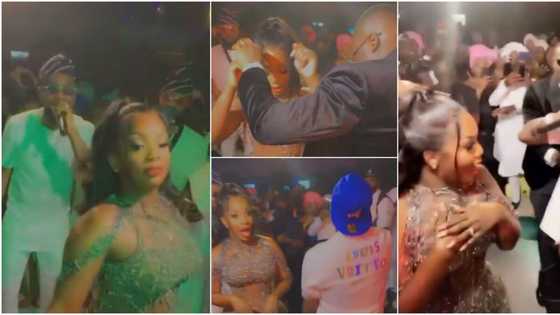 Beautiful moment Patoranking invited Davido to surprise couple on wedding day, bride couldn't believe her eyes