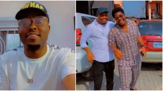 "Daddy Falana, Debo is my friend": Actor Lege reacts as Mr Macaroni sues him for N50m, shares video