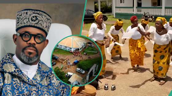 Comedian Okey Bakassi gets coronated as king of Umuihuocha, video of cultural display wows many