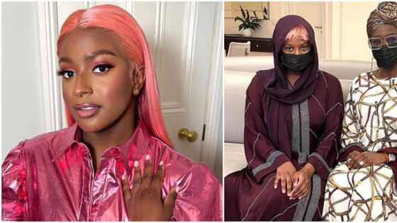 Go girl: Fans commend DJ Cuppy as she shares photo from moment spent with Kwara state first lady