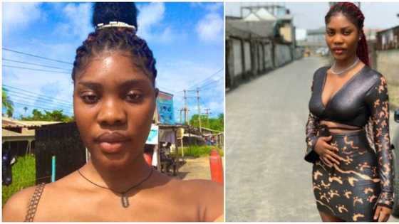 Mixed reactions as talented dressmaker designs stylish ensemble with fabric bleach