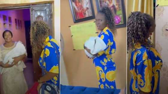 Nigerian Father Gives Wife and Newborn a Grand Welcome, Video Melts Hearts